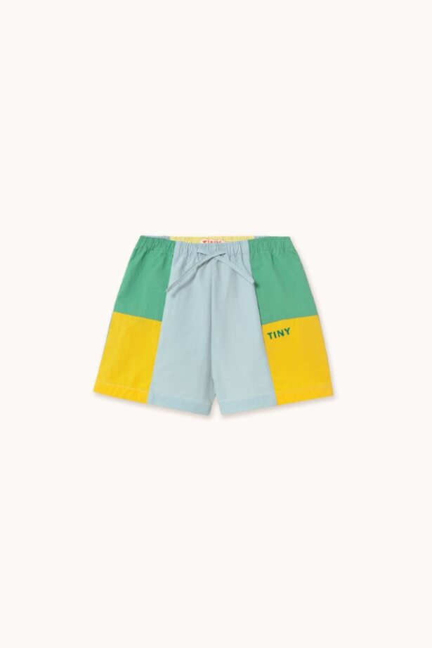 Tiny Cottons Color Block Woven Shorts