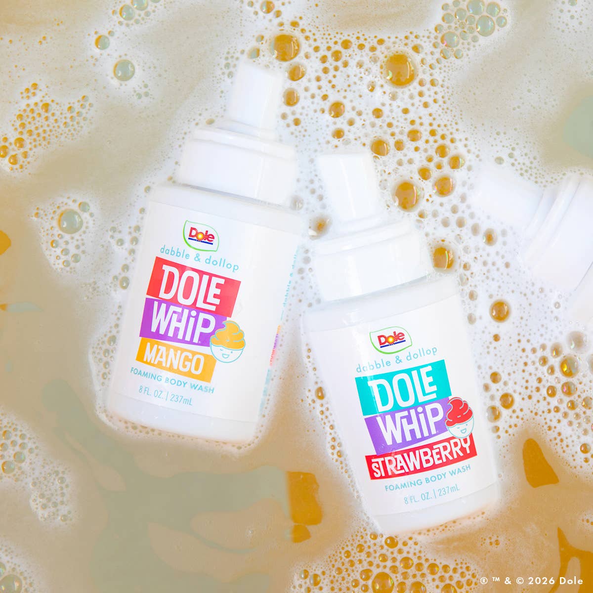 Dabble & Dollop® - Dole Whip® Strawberry Foaming Body Wash