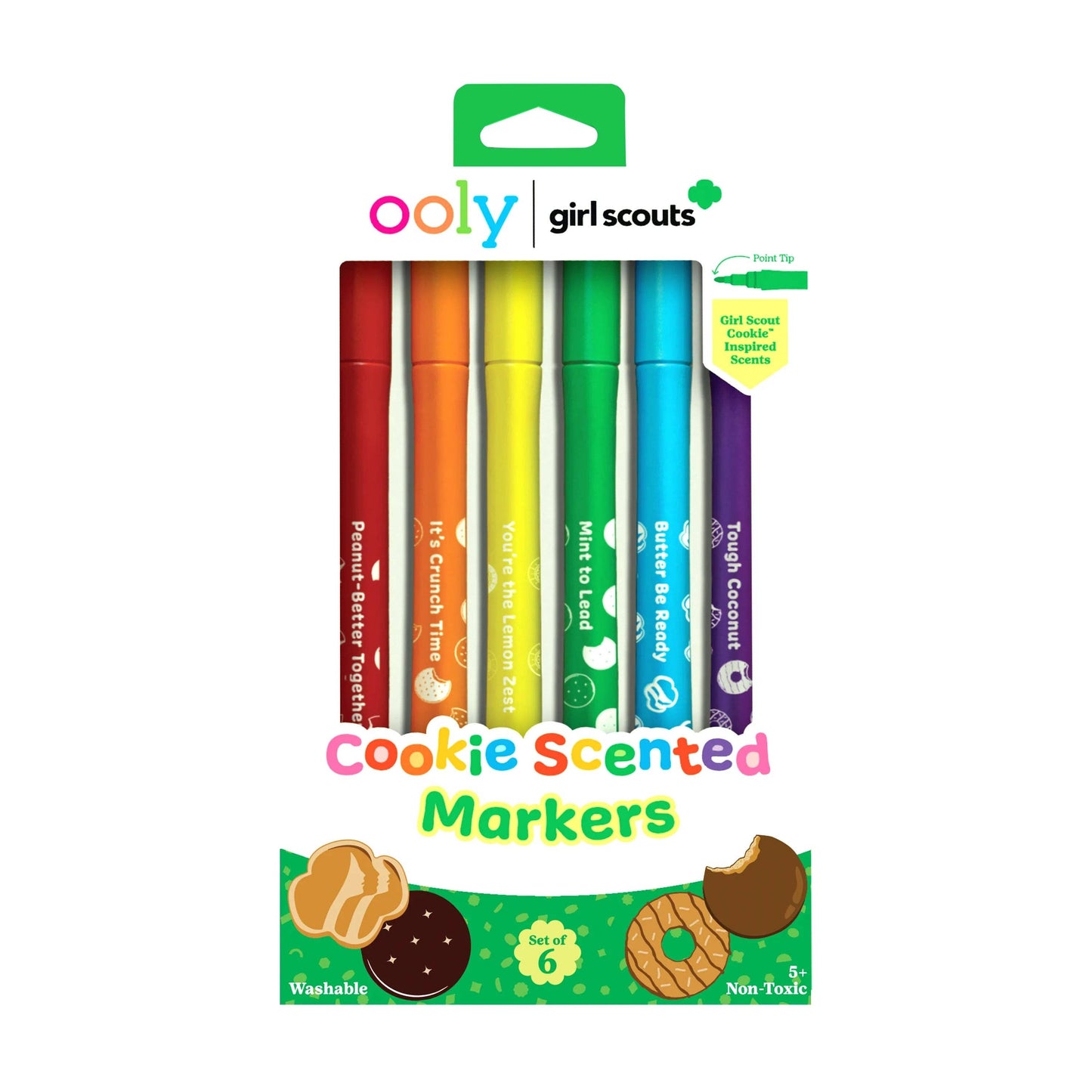 OOLY - OOLY x Girl Scouts: Cookie Scented Markers (Set of 6)