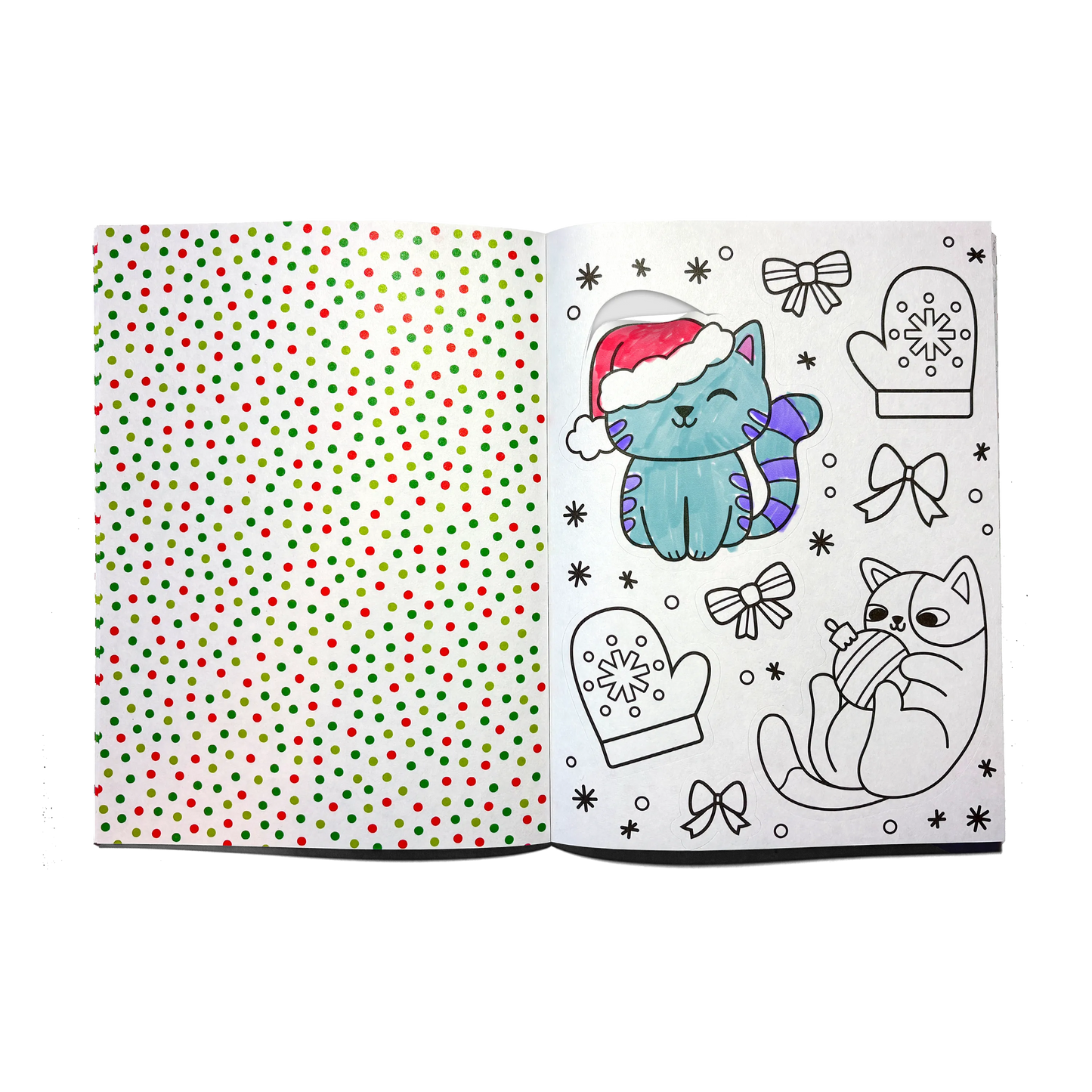 OOLY - Stickiville Color-in' Sticker Book - Jolly Cheer Doodles