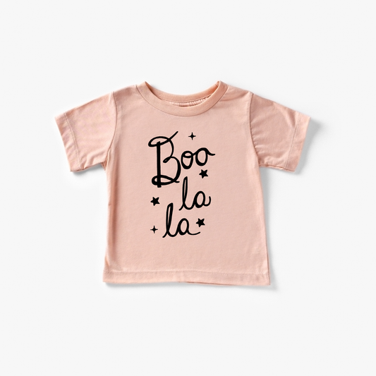 Benny & Ray Apparel - Boo La La Halloween Kids Shirt  : Peach