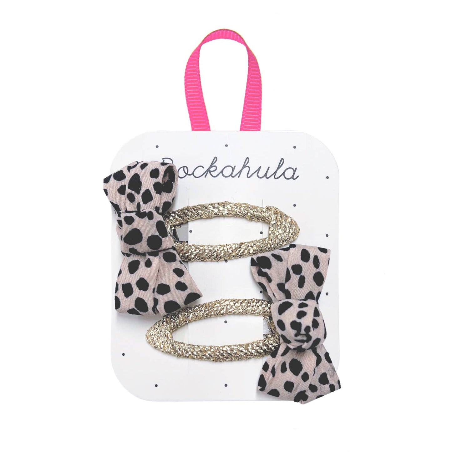 Rockahula Kids - Leopard Love Twisty Bow Clips