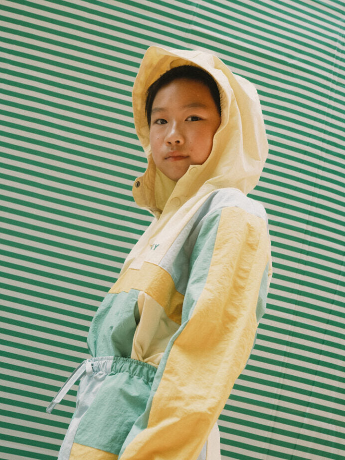 Tiny Cottons Color Block Woven Jacket