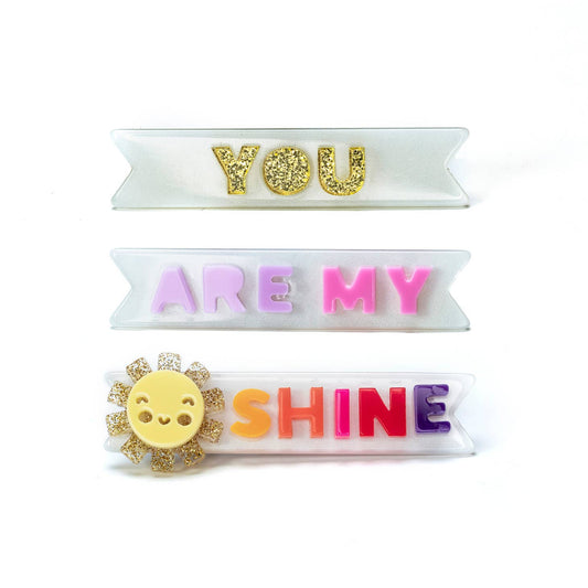 Lilies & Roses You Are My Sunshine Alligator Clips