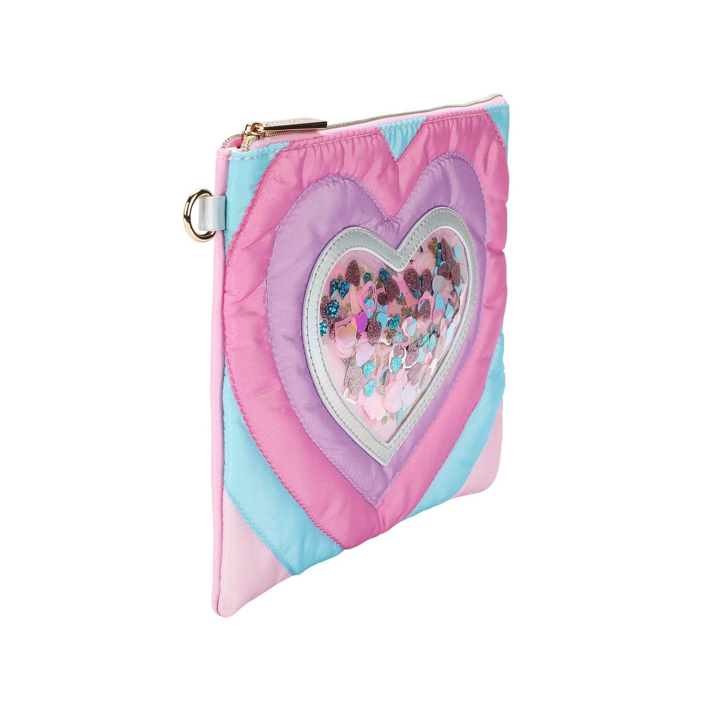 Packed Party - "Taylor" Quilted Hearts Confetti Pencil Pouch