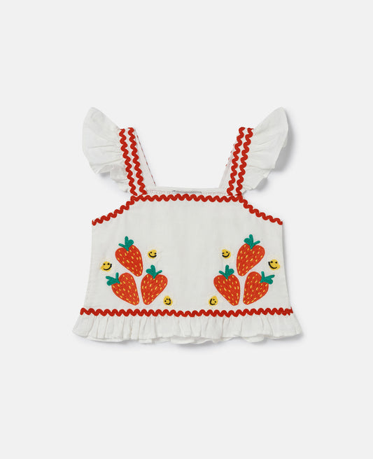 Stella McCartney Kids Sleeveless top with Strawberries