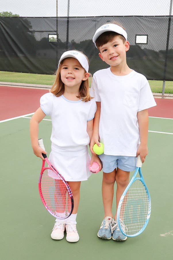 Bits & Bows - 2026 Tennis Visor Youth (2-8)