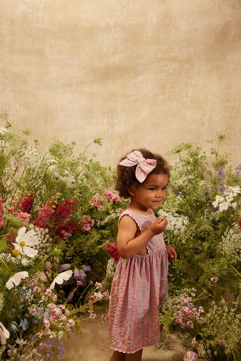 Louise Misha Martine Dress Pink Pomelo Checks