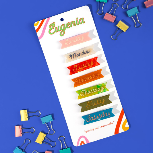 Eugenia Kids - Days of the Week Hair Clips
