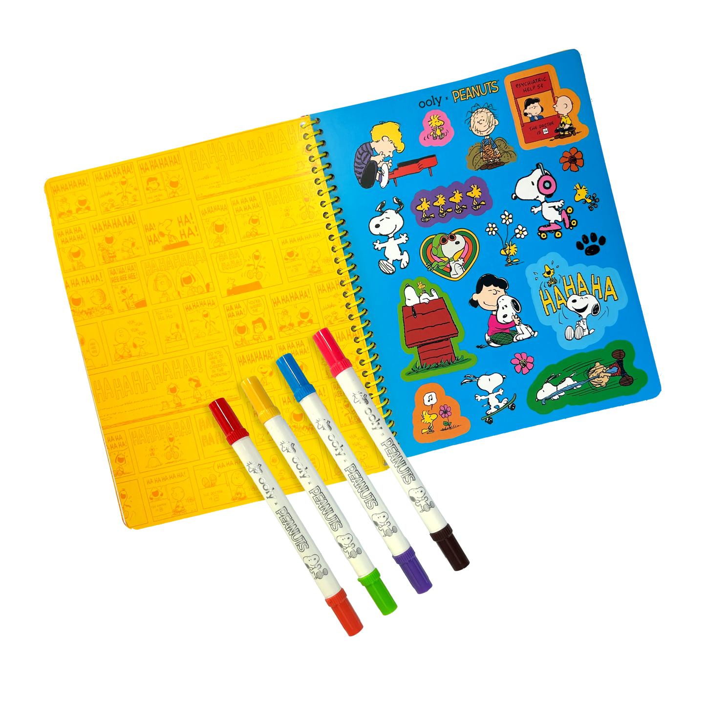 OOLY - OOLY x Peanuts Activity Travel Kit & Double-Ended Markers