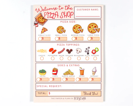 The Paper and Plan Co. - Pizza Shop Playtime Pad®
