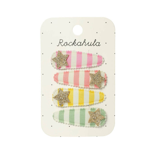Rockahula Kids US - Stripy Star Fabric Clip Set