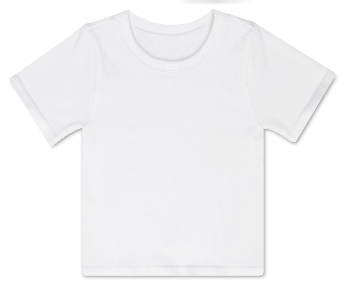 Iscream - WHITE RIBBED SHORT SLEEVE SHIRT (MEDIUM / LARGE (10-14))