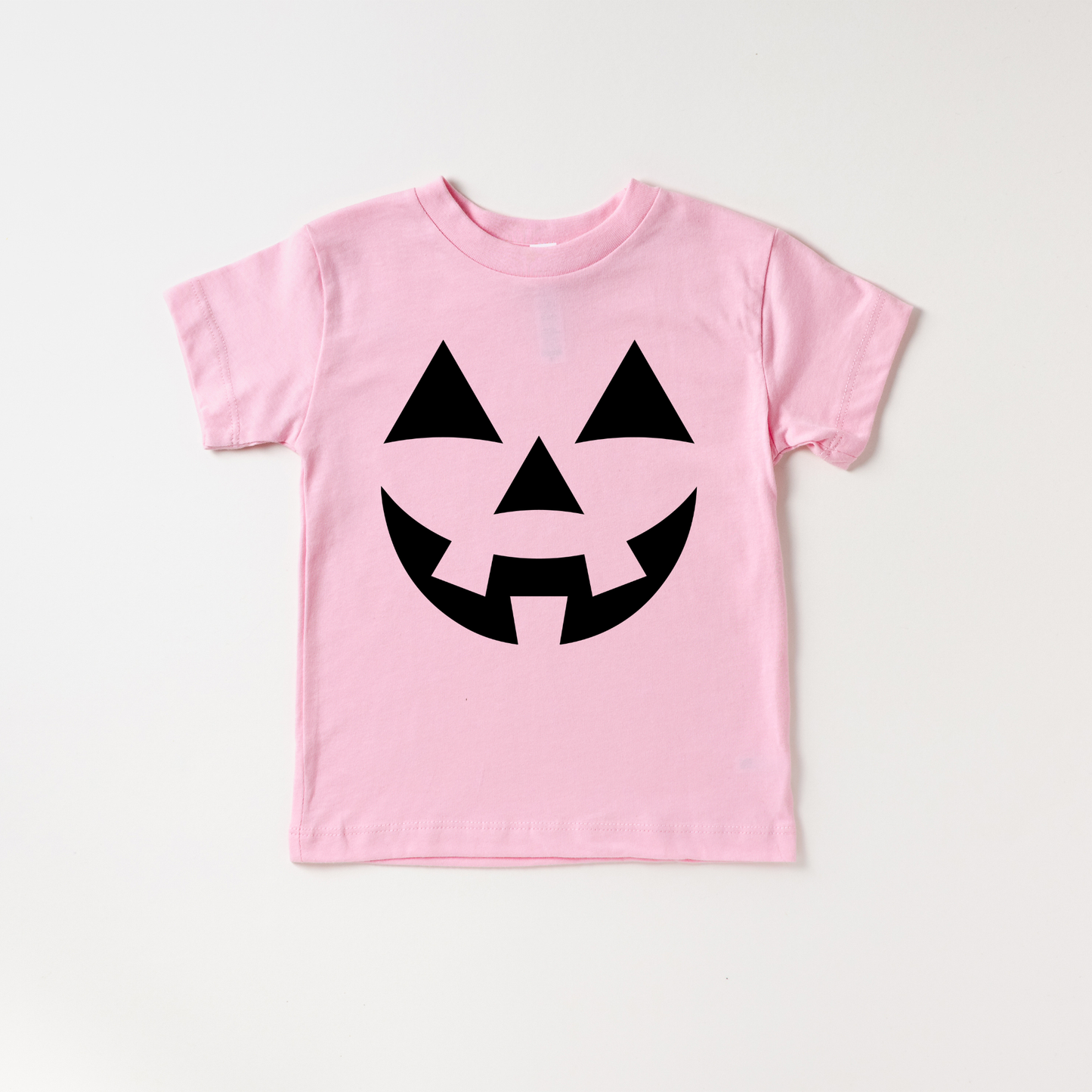 Benny & Ray Apparel - Jack O Lantern Face Halloween T-Shirt: Pink