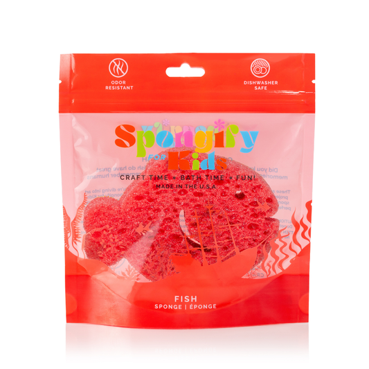 Spongellé   Fish Sea Animals Spongify™ Bath Sponge for Kids