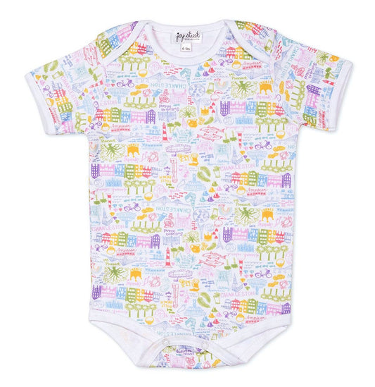 Joy Street - Charleston Short Sleeve Baby Body Suit: Rainbow Row