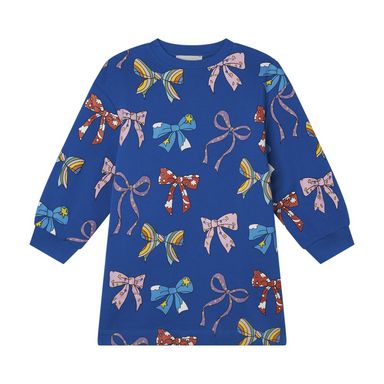 Stella McCartney Girl Bows Fleece Dress Blue