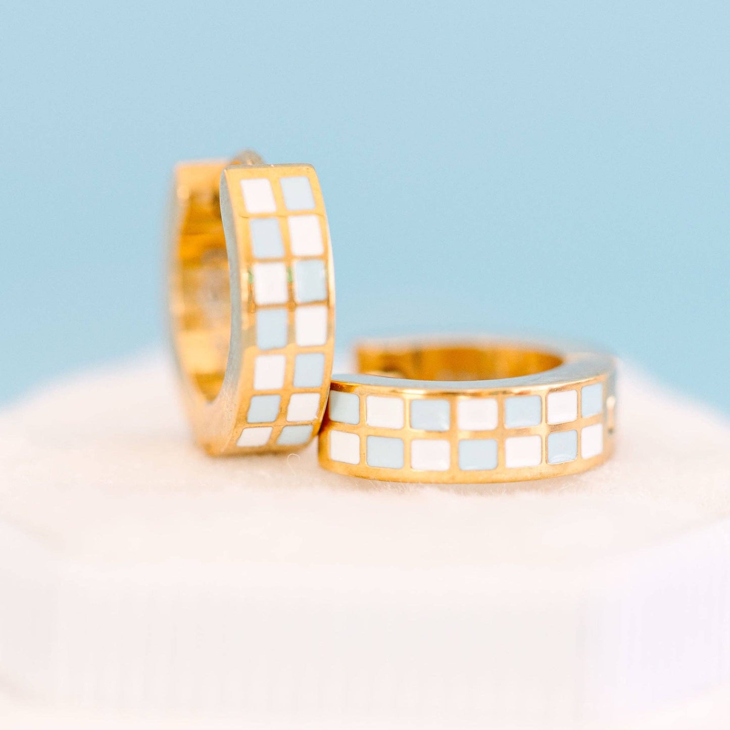 Pierced Co - Checkered Huggies