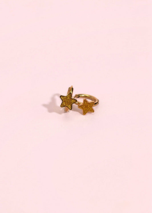 Pierced Co - Gold Star Huggies