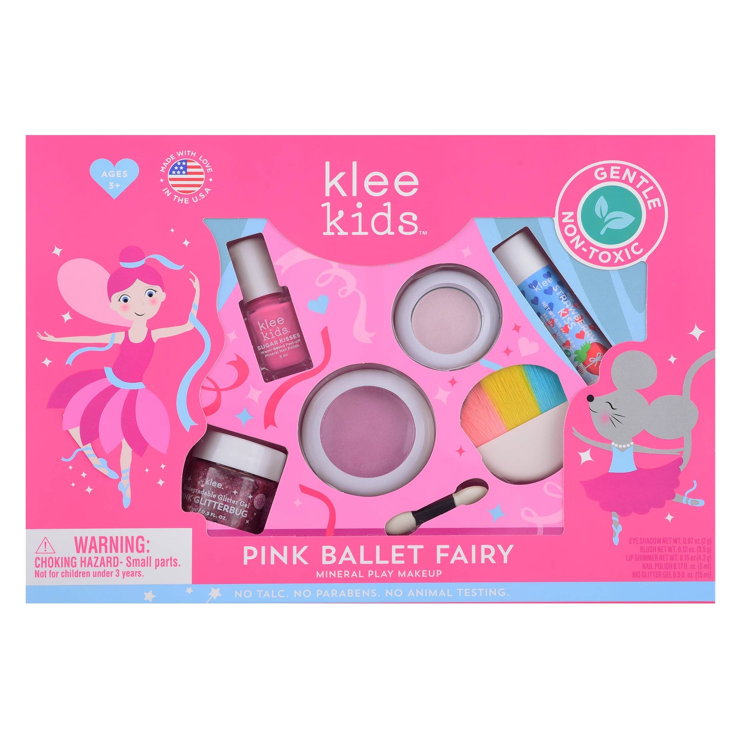 Klee Naturals - Pink Ballet Fairy - Klee Kids Deluxe Play Makeup Kit: Pink Ballet Fairy