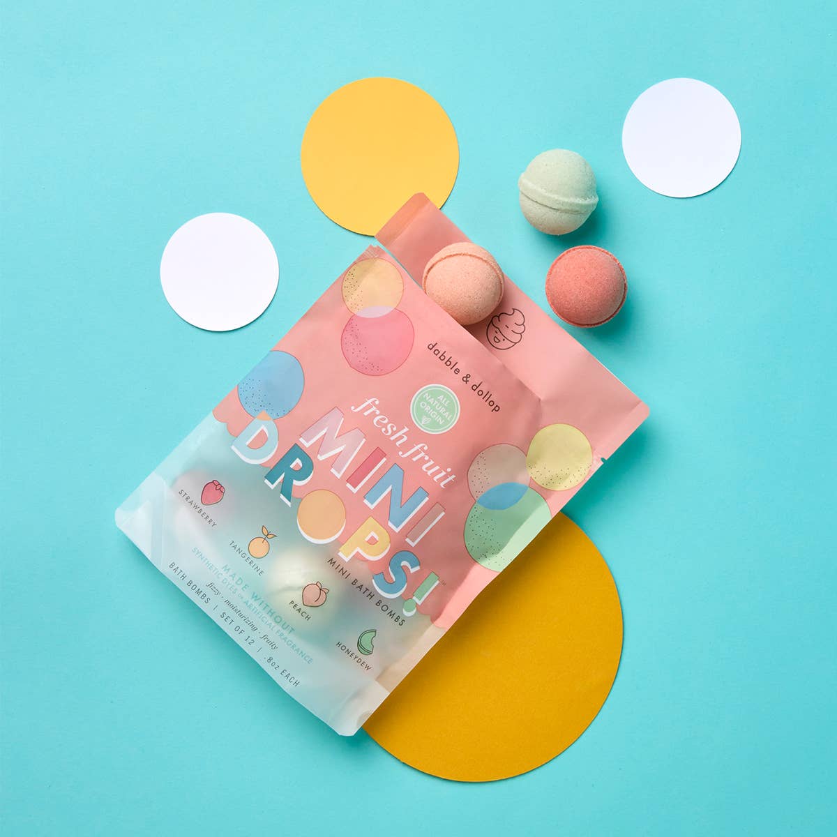 Dabble & Dollop® - Mini Drops® Bath Bombs - Fresh Fruit
