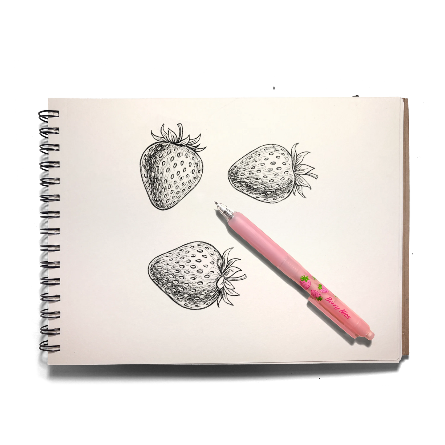 OOLY - Fresh Squeezed Black Ink Scented Gel Pen - Strawberry