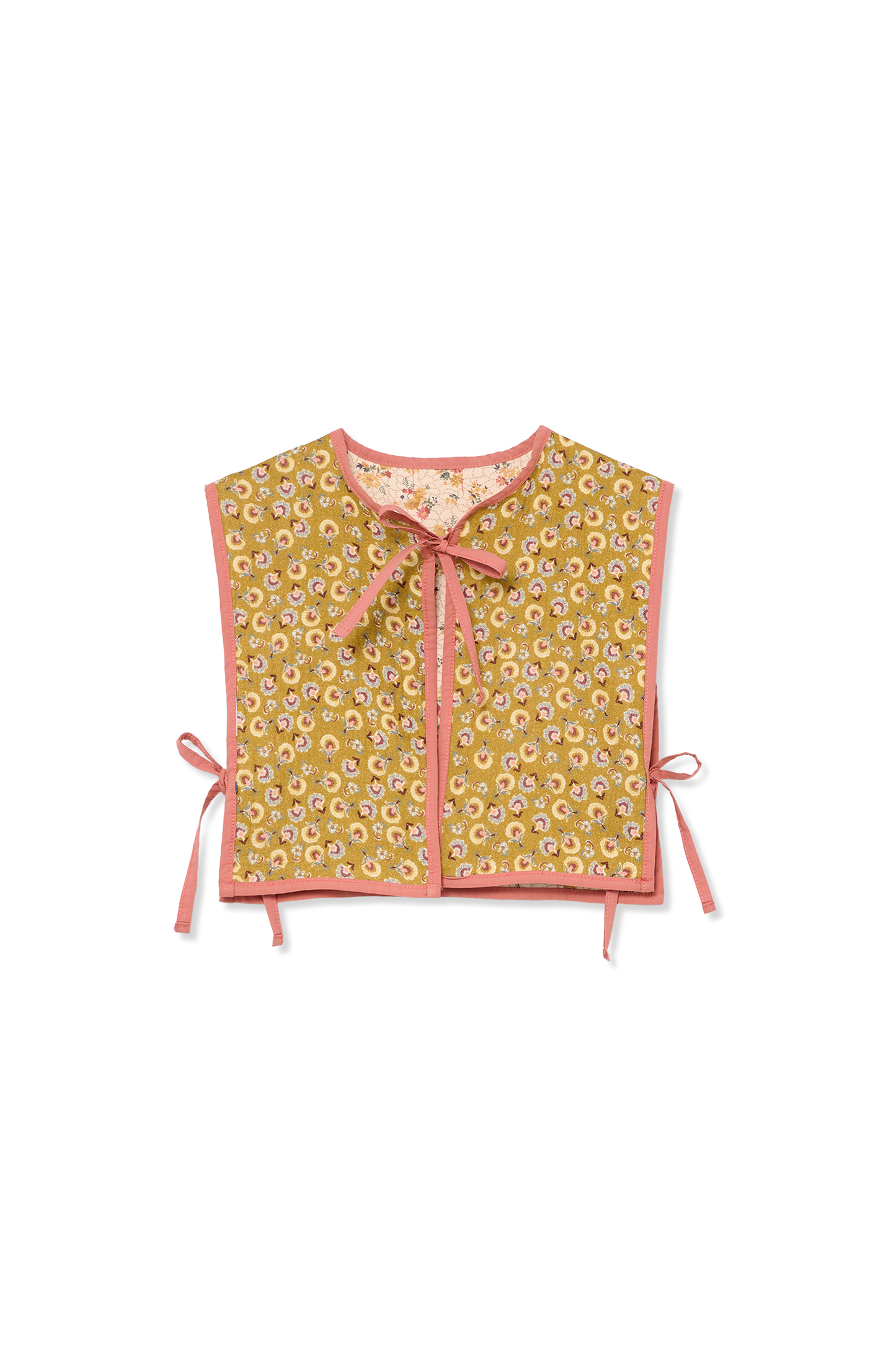 My Little Cozmo Organic Floral Reversible Vest Multicolor