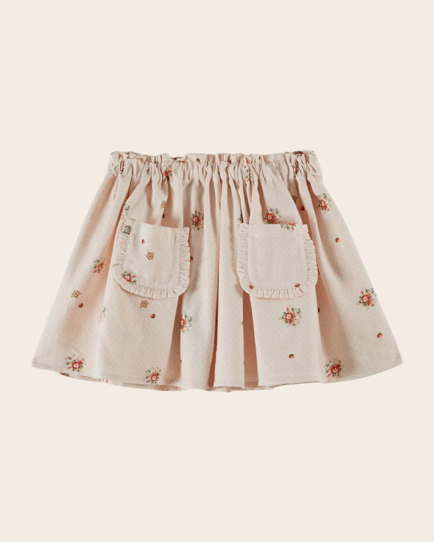 Emile Et Ida Pale Pink Floral Skirt