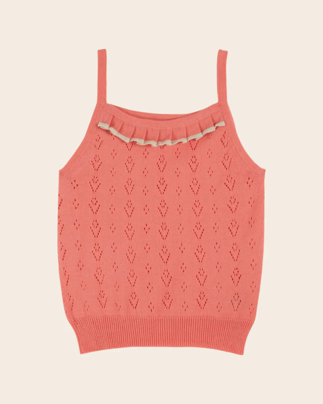 Emile & Ida Knitted Tank Top Rose Vif