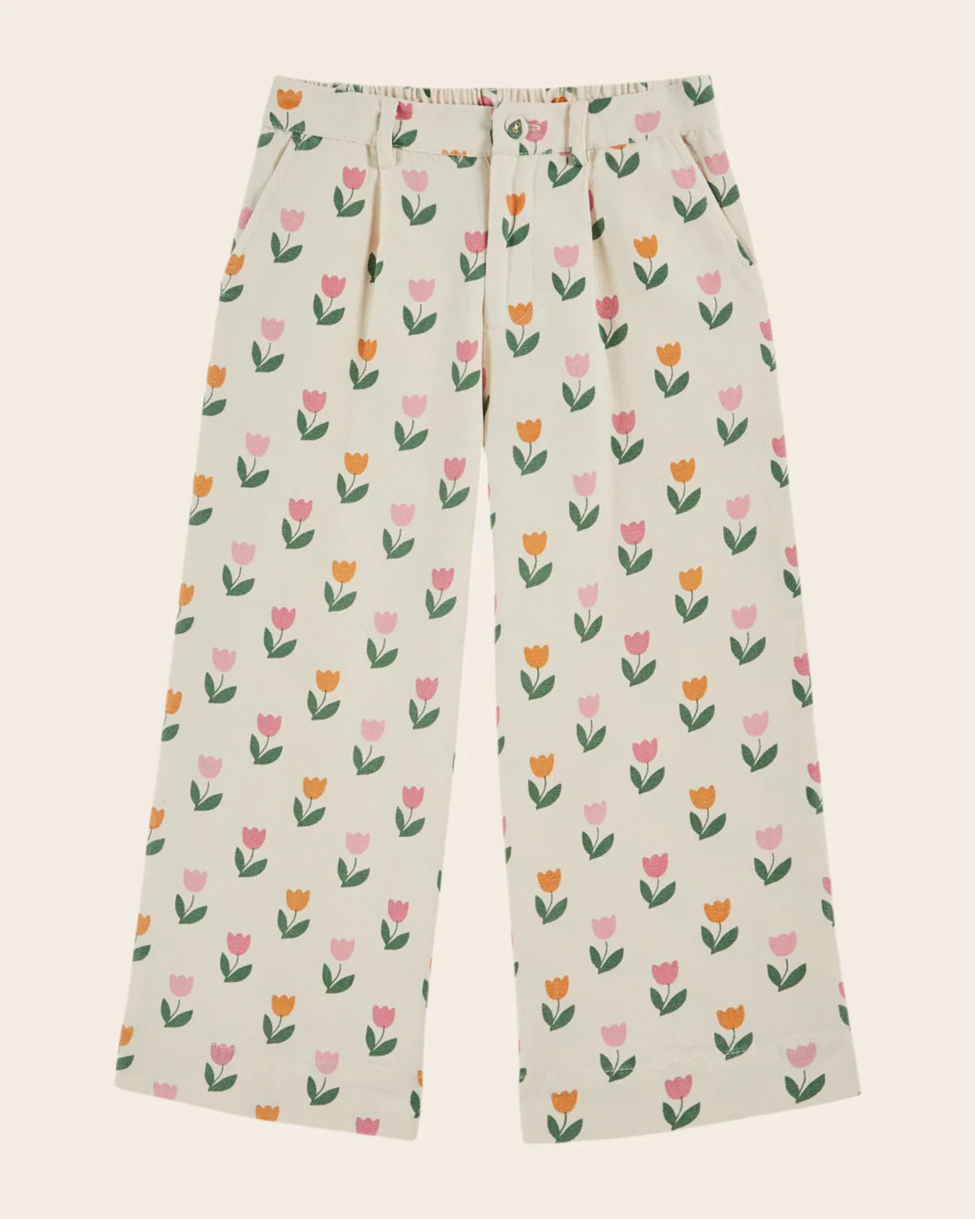Emile & Ida Wide Printed Trousers Tulipe
