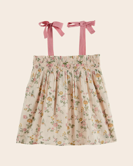 Emile & Ida Hand Embroidered Strap Top Rosier