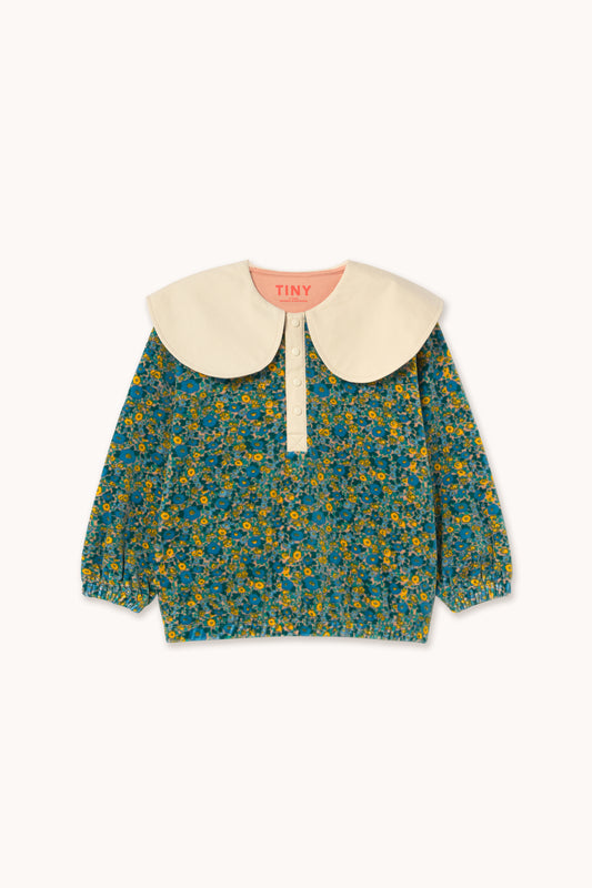 Tiny Cottons Flower Pattern Sweatshirt Dark Nude