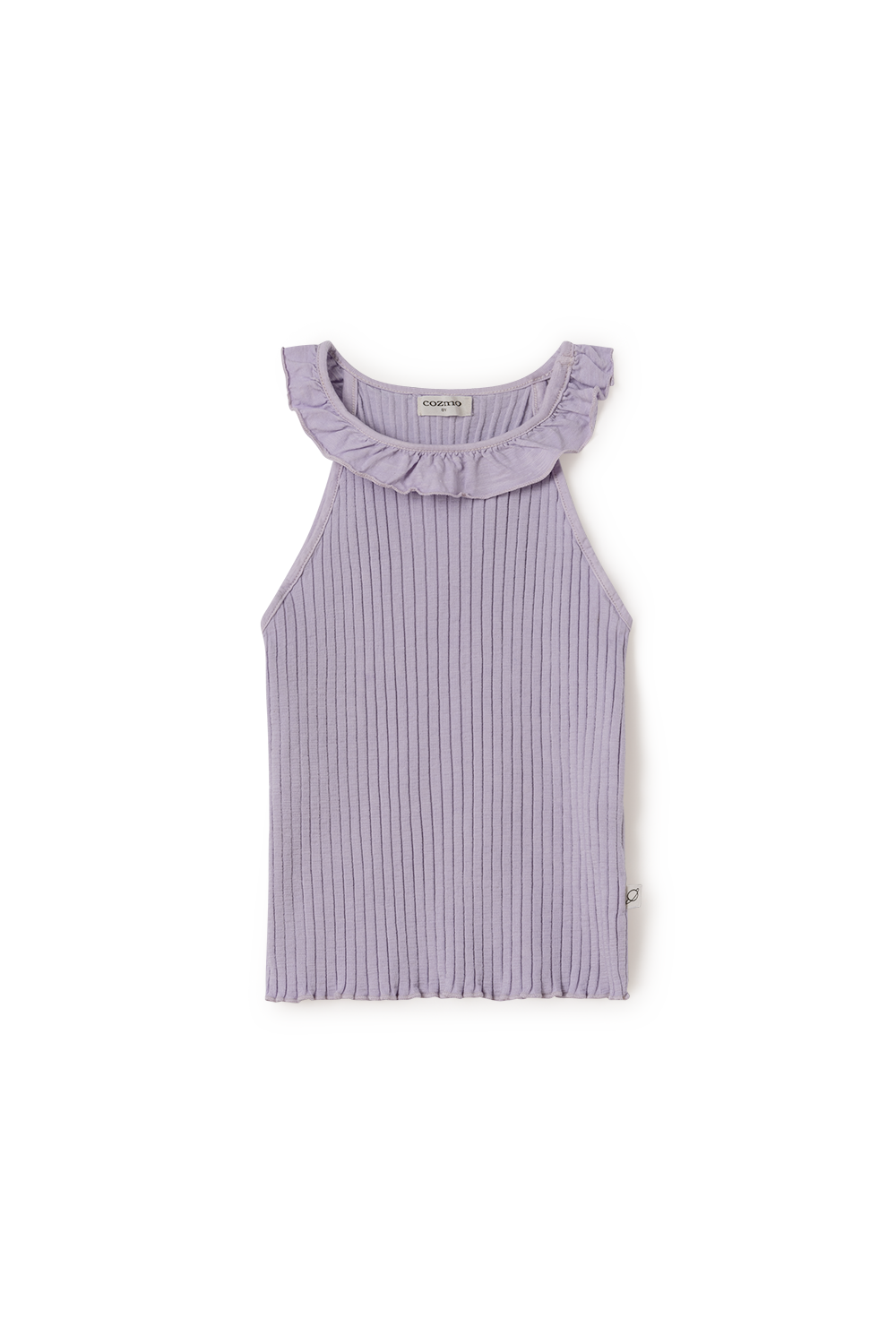 Cozmo Azure Soft Rib Cotton T-Shirt Lavender