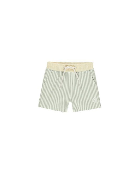 Rylee + Cru Boardshort Sage Stripe