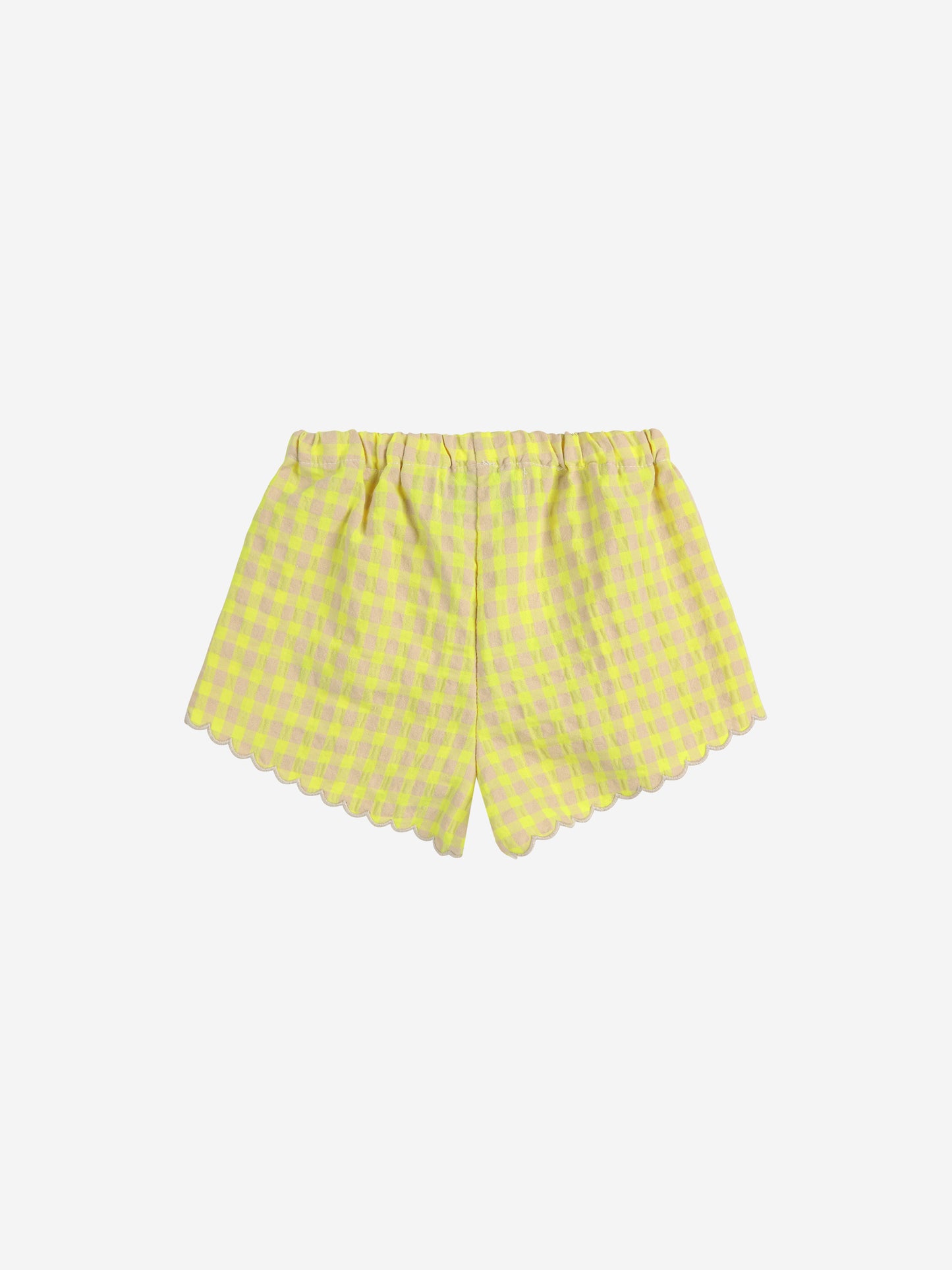 Bobo Choses - Vichy Ruffle Woven Shorts