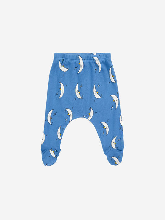 Bobo Choses Baby Beneath the Moon Footed Leggings Blue