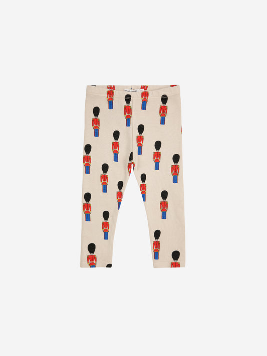 Bobo Choses Baby Little Tin Soldiers All Over Leggings Offwhite