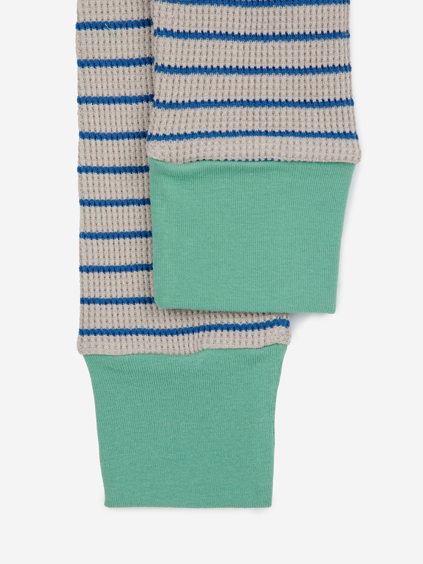 Bobo Choses Baby Stripes Waffle Leggings Blue