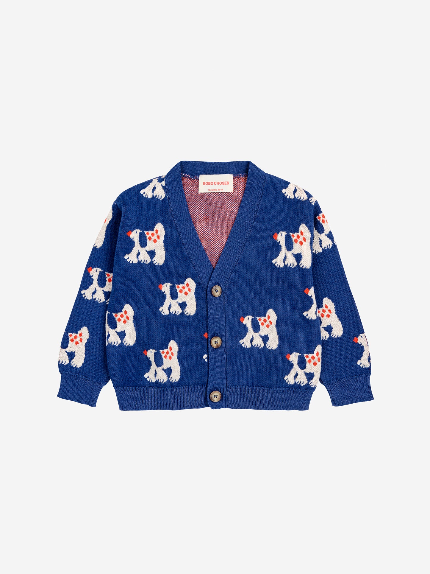 Bobo Choses Baby Fairy Dog Cardigan Navy Blue