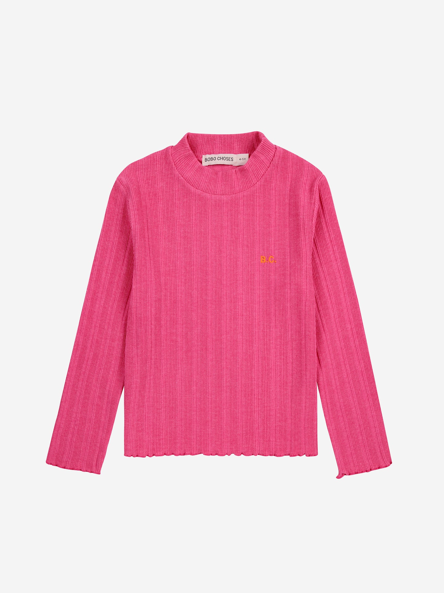 Bobo Choses BC Fantasy Rib Turtle Neck T-Shirt Fuchsia