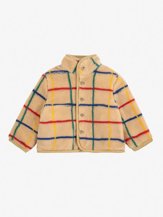 Bobo Choses Stripe Color Sheepskin Jacket