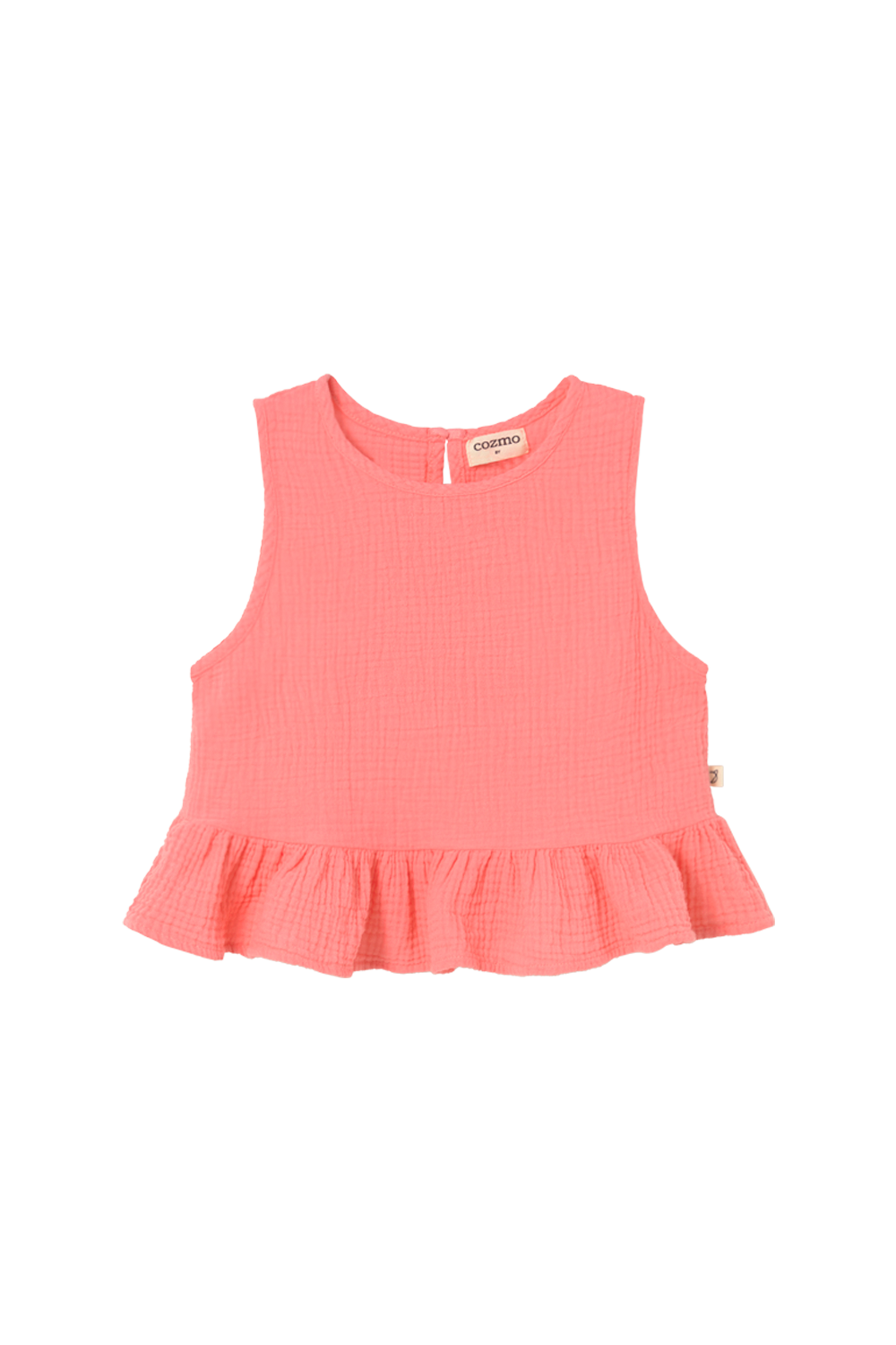 Cozmo Blair Oft Gauze Cotton Top Candy Pink