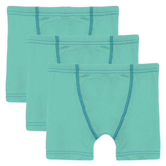 Kickee Pants Boxer Briefs Set of 3 Glass with Seaport
