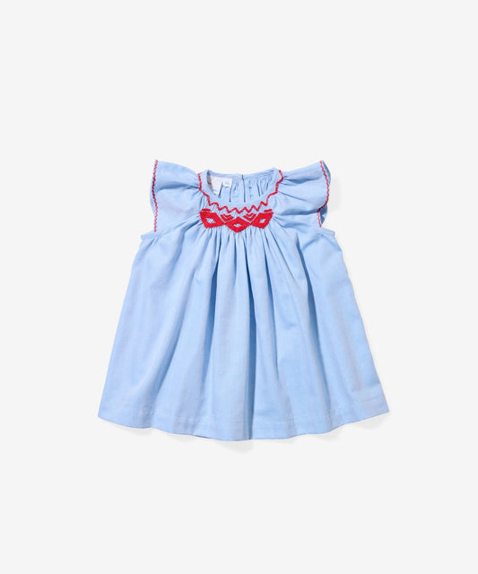 Oso and Me Betty Baby Dress in Light Blue