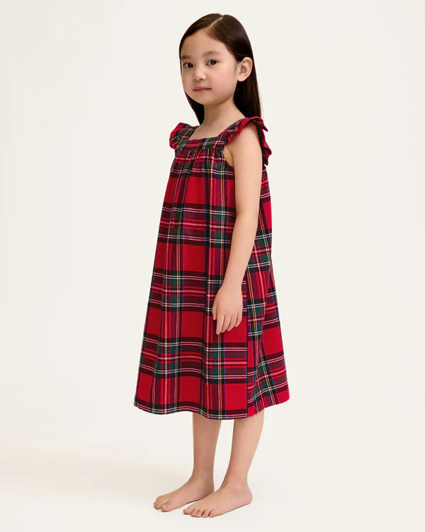 Petite Plume Girls Brushed Twill Clara Nightgown in Imperial Tartan