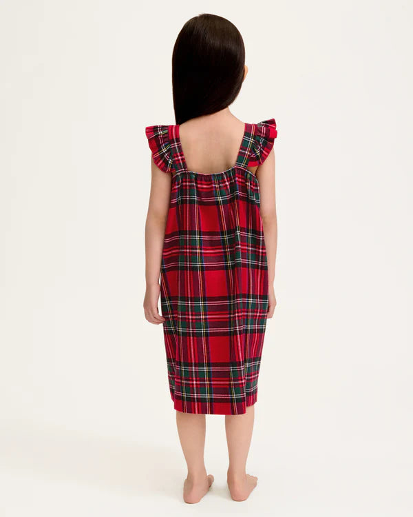 Petite Plume Girls Brushed Twill Clara Nightgown in Imperial Tartan