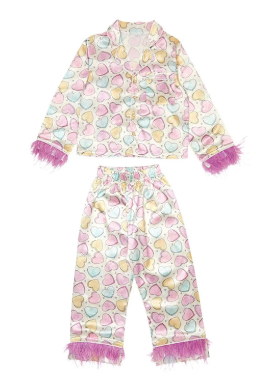 Mini Dreamers Candy Heart Pajama Set