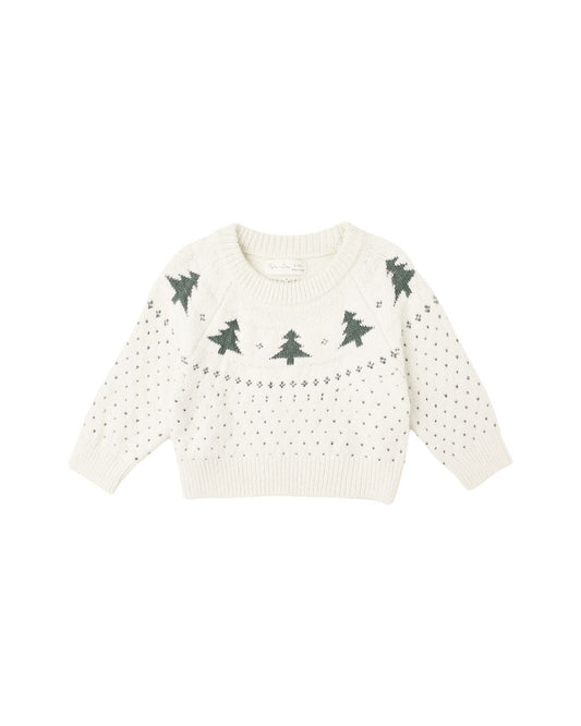 Rylee + Cru Fair Isle Sweater Trees