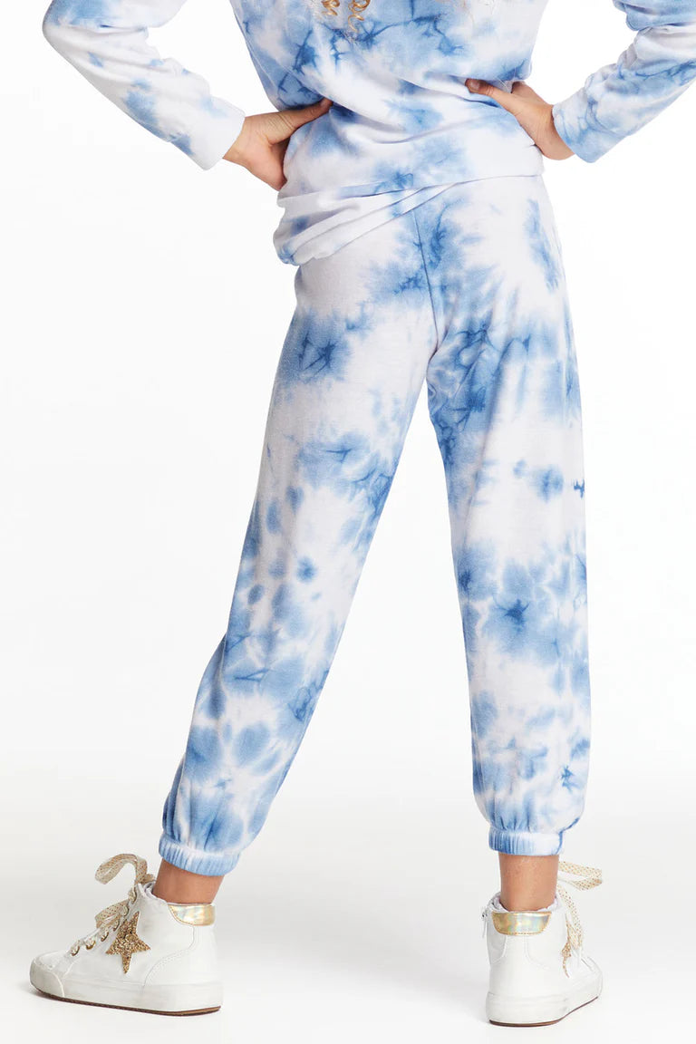 Chaser Denim Tie Dye Heart Cozy Knit Sweatpant