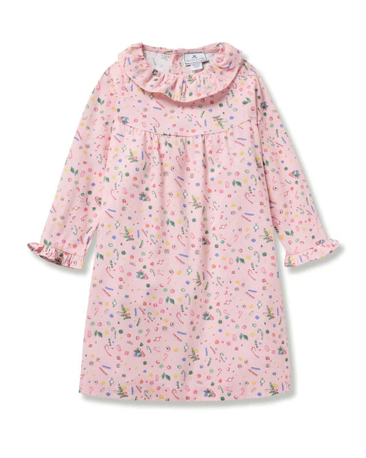 Petite Plume Girl's Twill Scarlett Nightgown in Vintage Sweets